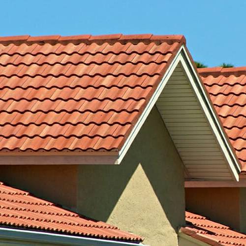 Image shows example of a tile roof in Florida